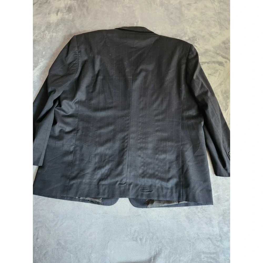 San Tropez Uomo Super 140's Mens 100% Wool Navy Dark Blue blazer Jacket 52R